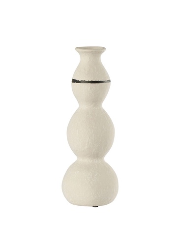 [COUCHU037] Vase en grès ivoire forme quille PM