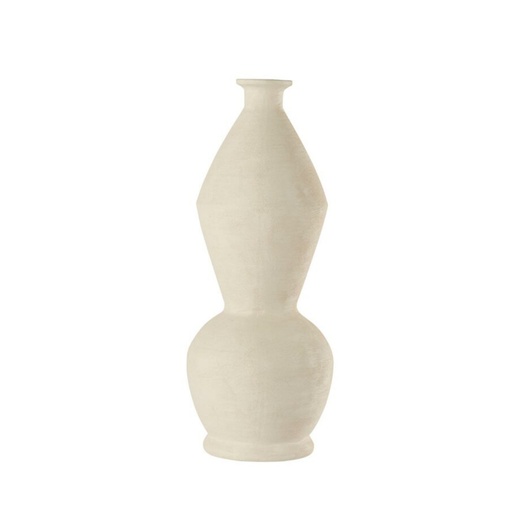 [COUINC025] Vase en terre cuite coloris ivoire