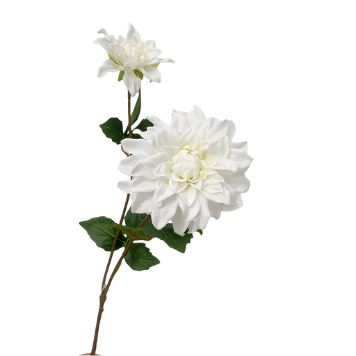 [COUGJ005] Fleur Dahlia blanc