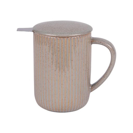 [BAD207205] Tisanière en grès Tiao beige 0,47 L