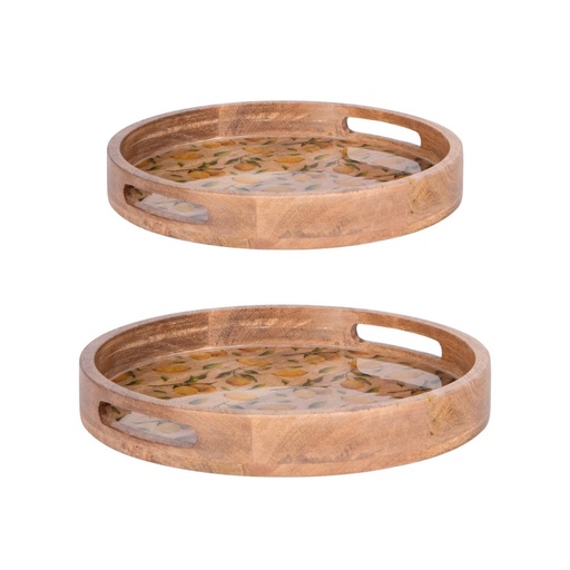 [BAD867073] Set de 2 plateaux ronds Sorrento 35 et 40 cm