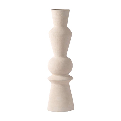 [OPJ017400] Vase en argile blanc Nour