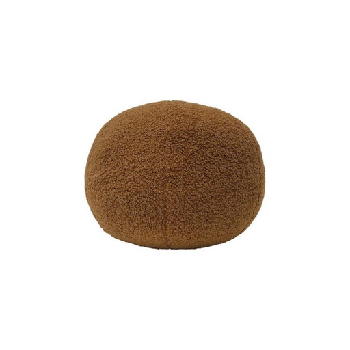 [OPJ017577] Coussin déco rond Teddy Ophélia ocre