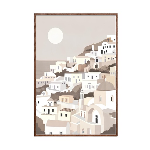 [LX80746100X140M] Toile Santorin encadrée en caisse américaine bois