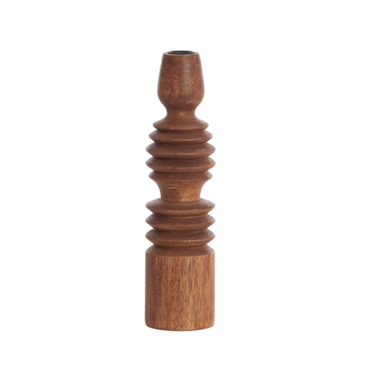 [LLV6062061] Bougeoir Afife en bois de manguier roux PM