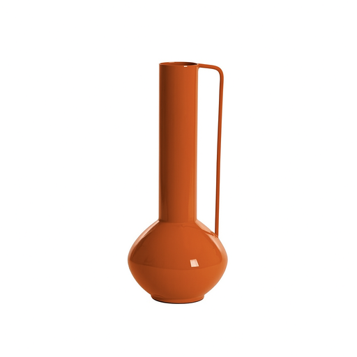 [LLV5713933] Vase Panzano en métal orange brillant GM