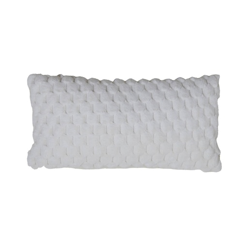 [LLV6869043] Coussin 60x30 cm Vienne en velours crème