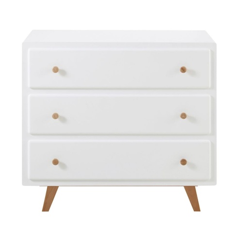 [CN523416] Commode Sweet blanche, 3 tiroirs compatible plan à langer