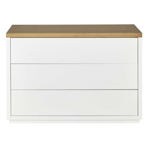 [CN023803] Commode Austral blanche 3 tiroirs design moderne
