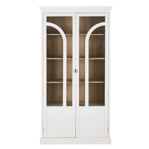 [CN623254] Vitrine Sainte Maxime 4 portes blanche