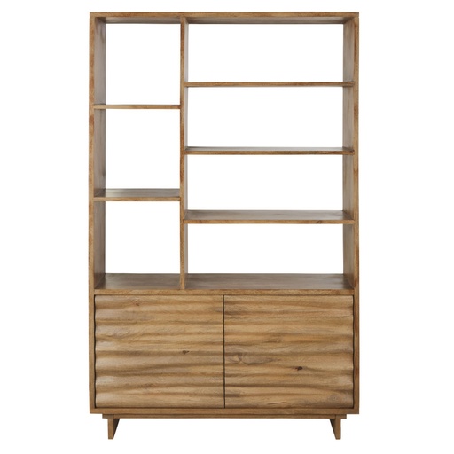 [CN722991] Étagère Aveiro 2 portes en bois marron