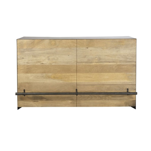 [CN620992] Meuble de bar professionnel Cincinnati Business bicolore en bois et métal