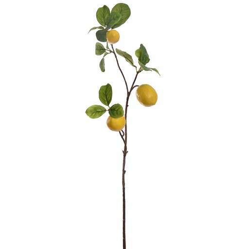[PUR12290030YEL] Tige fleur artificielle lemon branch jaune