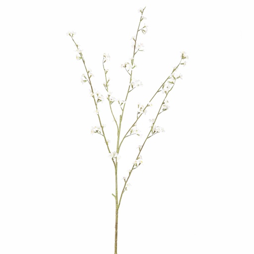 [PUR40230034CR] Tige fleur artificielle peach blossom crème