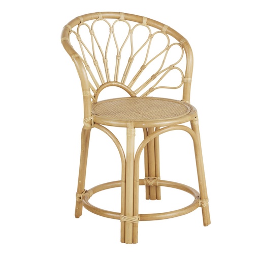 [CN123048] Chaise en rotin beige style naturel Meloa