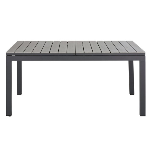 [CN023802] Table de jardin extensible Escala en aluminium gris clair et anthracite 6/8 personnes