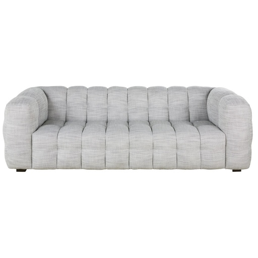 [CN123037] Canapé Lilo nuage 3 places en bouclette gris clair chiné