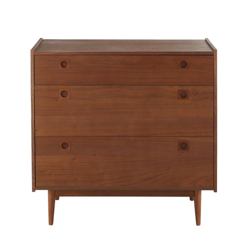 [CN422989] Commode en bois massif vintage Griffith 3 tiroirs