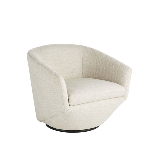 [CN720993] Fauteuil pivotant Future blanc chiné et pin