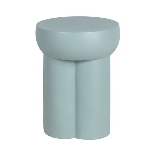 [CN723948] Bout de canapé Kyle en ciment bleu vert
