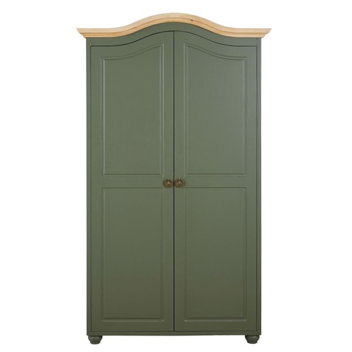 [CN023850] Armoire Gustavia 2 Portes en Vert Kaki