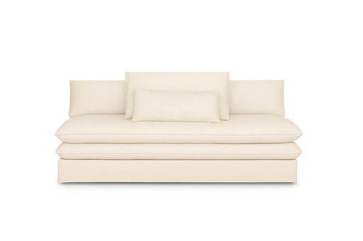 [CN324454] Canapé convertible Clio 2/3 places effet lin ivoire