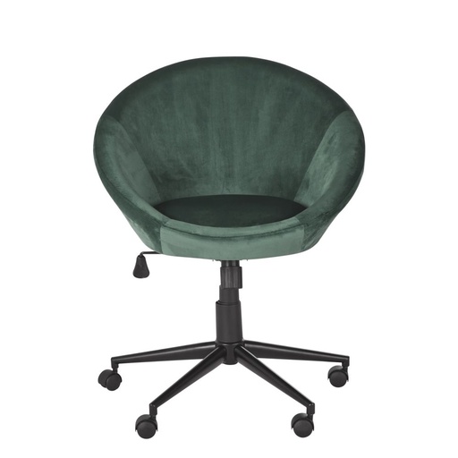 [CN221608] Fauteuil de bureau Hiphop à roulettes en velours vert