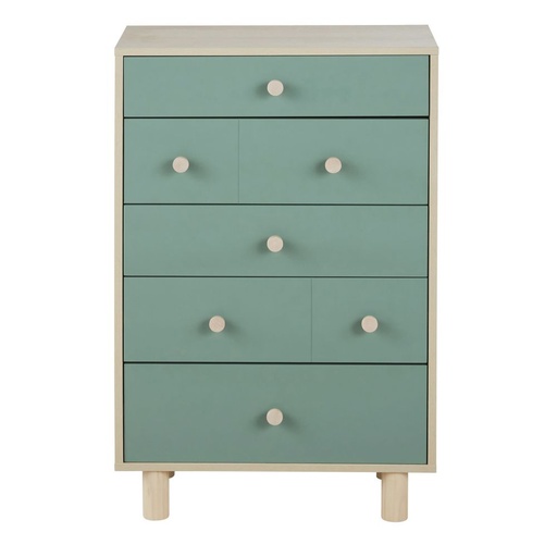 [CN023858] Chiffonnier Automn 5 tiroirs bicolore
