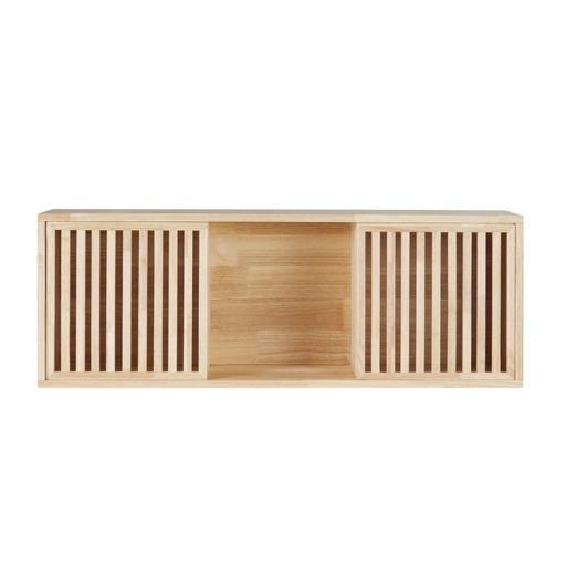 [CN923884] Etagère Horizon en bois de chêne 2 portes coulissantes