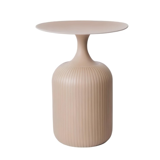 [KEN201010B] Table d'appoint Sierra en métal beige