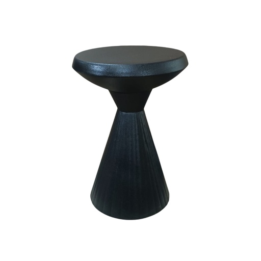 [KEN201013N] Table d'appoint Nova en métal noir mat