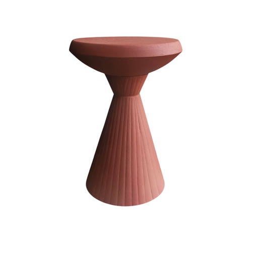 [KEN201013T] Table d'appoint Nova en métal terracotta