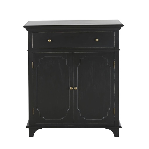 [CN123775] Buffet Selena 2 portes 1 tiroir noir charbon