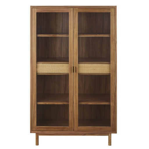 [CN023025] Vitrine Tarifa 2 portes 2 tiroirs en fibre végétale