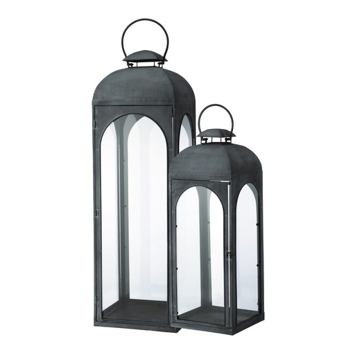 [CN114622] Ensemble 2 lanternes de jardin Breme en métal