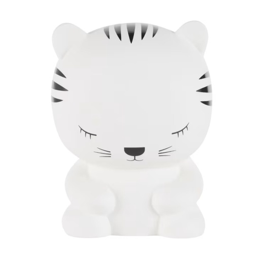[CN522576] Lampe Mani en céramique tigre blanche et noire H14