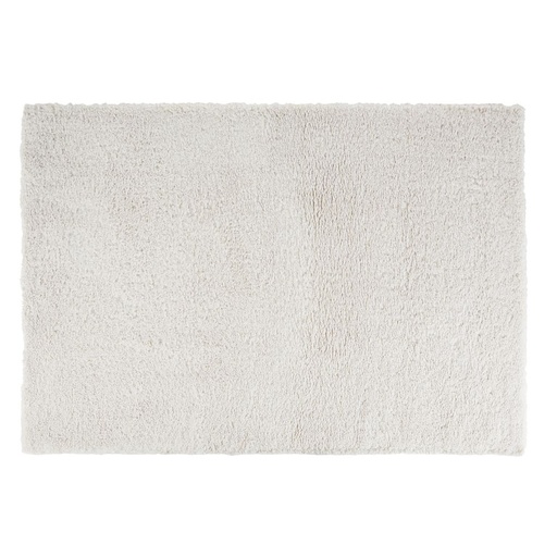 [CN623155] Tapis Mouty shaggy effet bouclé blanc 160x230