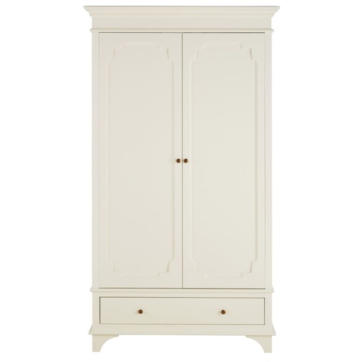 [CN823774] Armoire de rangement Selena 2 portes 1 tiroir blanc