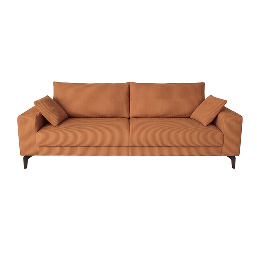 [CASACANDOL2434] Canapé clic-clac Amelia 3 places en velours cotelé terracotta