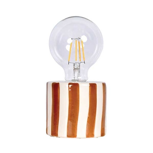 [OPJ016504] Déco LED Rayure marron à piles D8,8