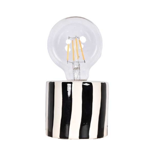 [OPJ016503] Déco LED Rayure noir à piles D8,8