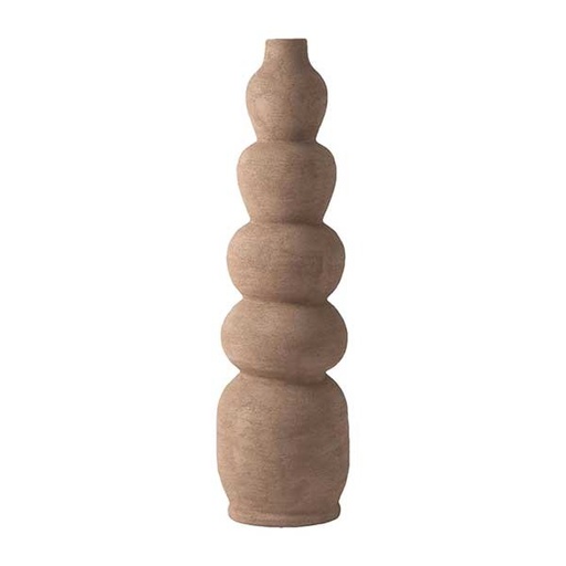 [OPJ017399] Vase Atlas en céramique sable D19,5