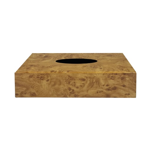 [OPJ018002] Boîte à mouchoirs atelier façon loupe d'orme L25