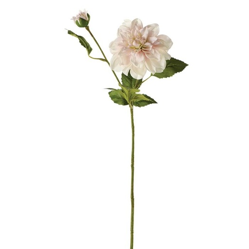 [COUGJ017] Tige fleur artificielle Dahlia rose pâle