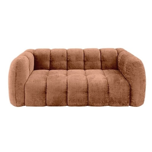 [CASMILF3CRETER14] Canapé nuage MILOW design 3 places tissu terracotta