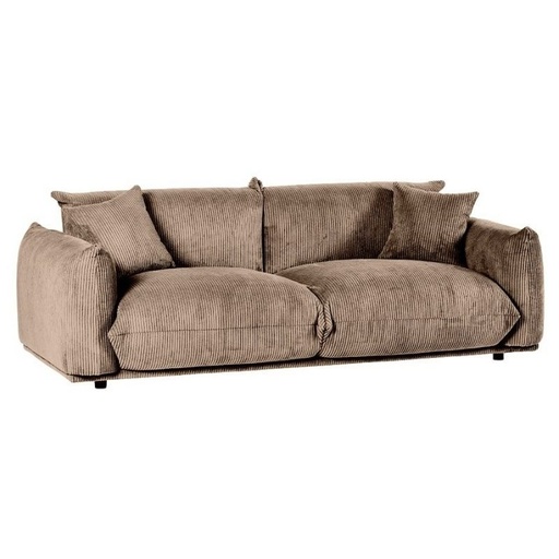 [CASMOLINCAM19] Canapé 3 places Moon en velours côtelé camel