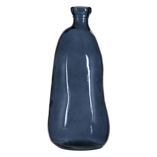 [BAD370407] Vase Simplicity en verre transparent bleu H73cm