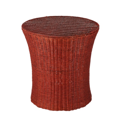 [CN824652] Bout de canapé Tella en rotin et métal