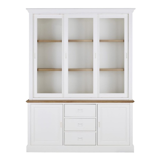 [CN622844] Vaisselier Leandre 3 portes blanc