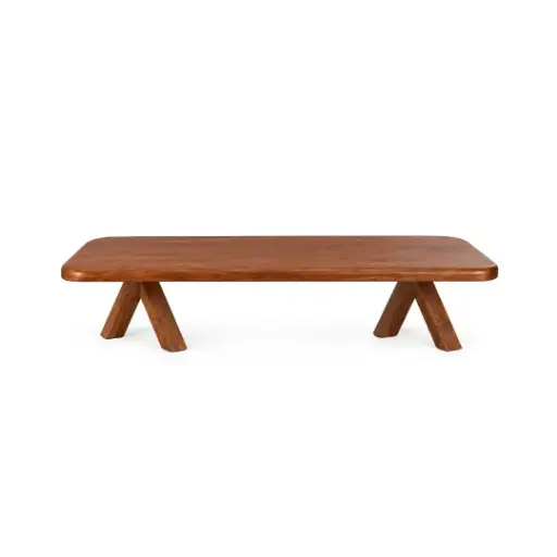 [CN123893] Table basse vintage Alya en bois d'acacia massif L150